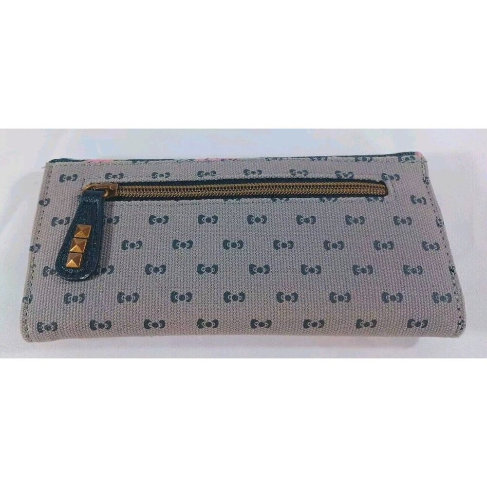 HTF Hello Kitty X Loungefly Denim Long Wallet Floral Studded - Picture 4 of 10